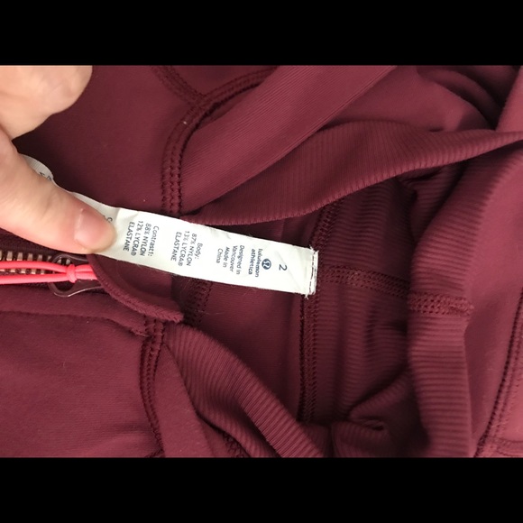 Ladies Lululemon Stride Jacket *Brushed burgundy - Picture 10 of 10